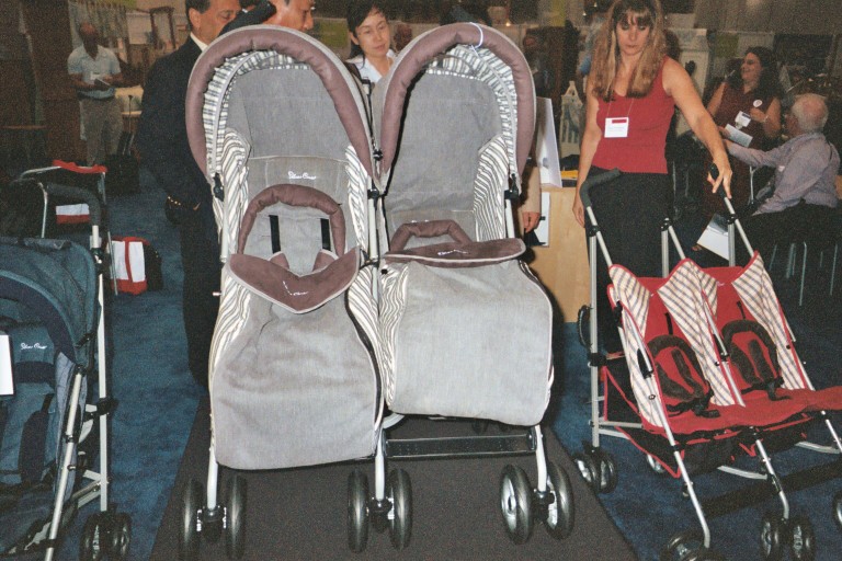 Grey pink jeep stroller #4